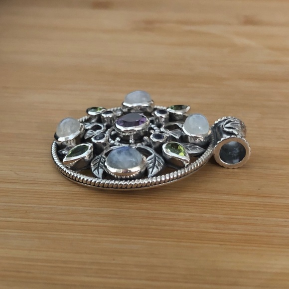 $89  Doug Paulus Estate Drop Pendant marked dp  925  India - Picture 4 of 6